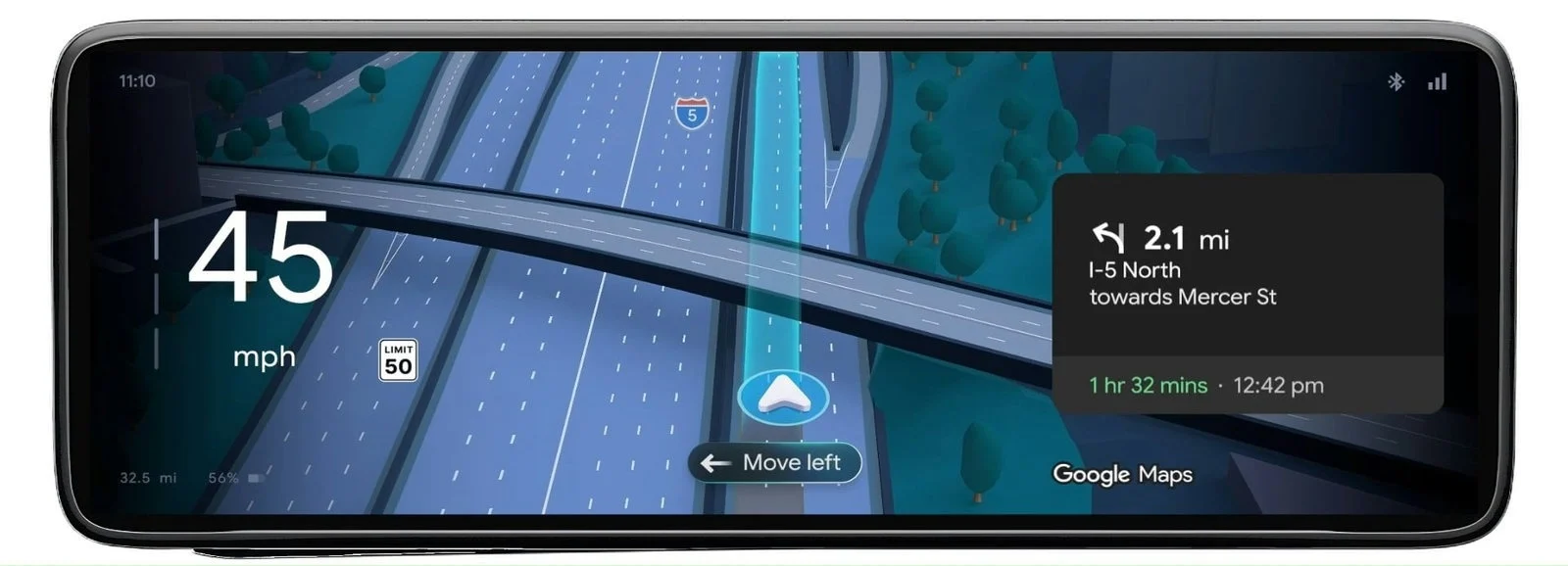 Android Auto, Google Maps, AI navigation, Gemini AI, 3D navigation, automotive UI, full HD video, Dolby Atmos 3