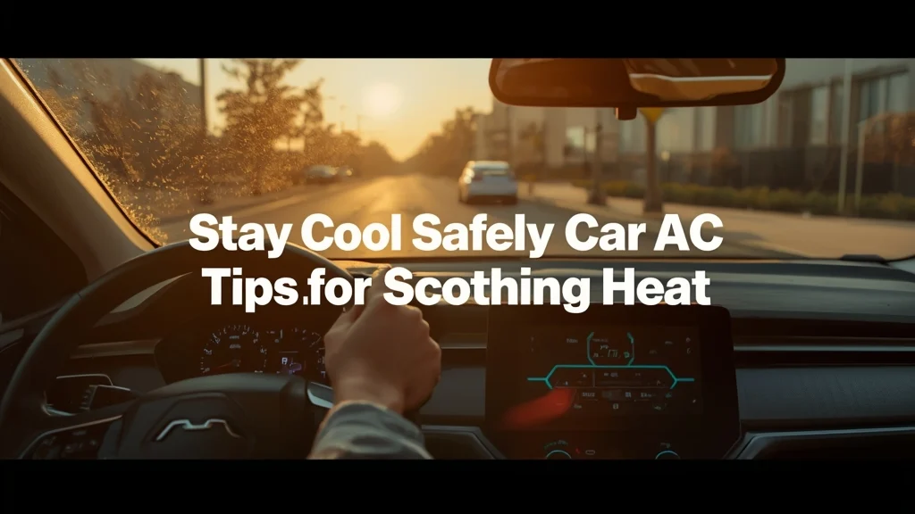 car air conditioning, hot weather driving, vehicle cabin cooling, AC safety tips, reduce car interior heat, fuel efficiency, car health, indoor air quality 1