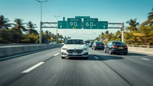 highway lane speed limit, 60 km/h left lane, Vietnamese traffic law, highway driving safety, lane discipline, speed minimum highway, traffic violation Vietnam 1