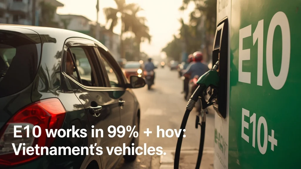 E10 fuel Vietnam, biofuel E10, gasoline compatibility Vietnam, emissions reduction, E10 gasoline supply, sustainable fuel Vietnam, vehicle fuel options 1