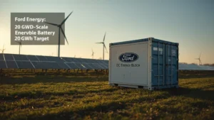 Ford energy storage, battery energy storage system, Ford Energy, BESS, renewable energy storage, electric vehicles, Tesla competition, US power grid 1