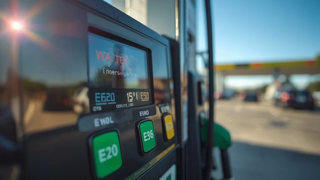 ethanol blended gasoline, E20 fuel, biofuel gasoline, renewable fuel, ethanol fuel standards, E85, E100 1