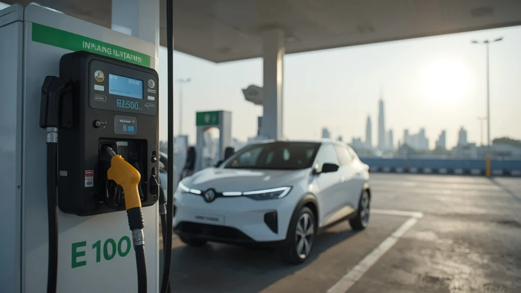 E100 ethanol India, flex-fuel vehicles India, ethanol fuel stations, oil import reduction India, renewable fuel policy, Indian automotive market, ethanol blending 1