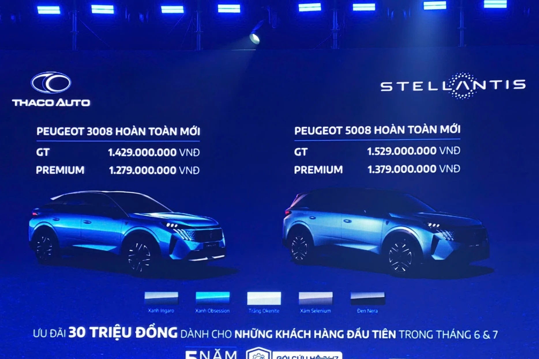 Peugeot 3008 price, Peugeot 5008 price, new Peugeot SUV, 2024 Peugeot 3008, 2024 Peugeot 5008, Thaco Peugeot Vietnam, luxury crossover, SUV pricing Vietnam 2
