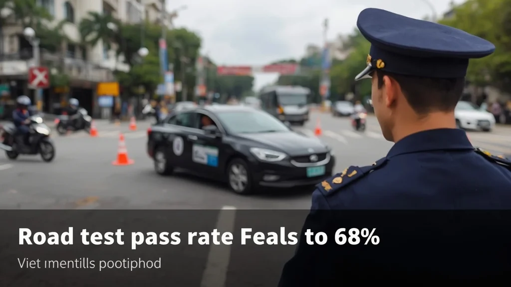 Vietnam driving test, road test pass rate, traffic police, driver licensing, road safety Vietnam, traffic safety, driving exam standards 1