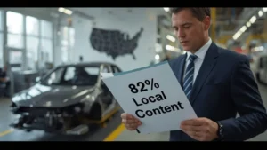 USMCA, North American auto industry, local content rule, car tariffs, US-Mexico trade talks, automotive supply chain, trade agreement revision 1