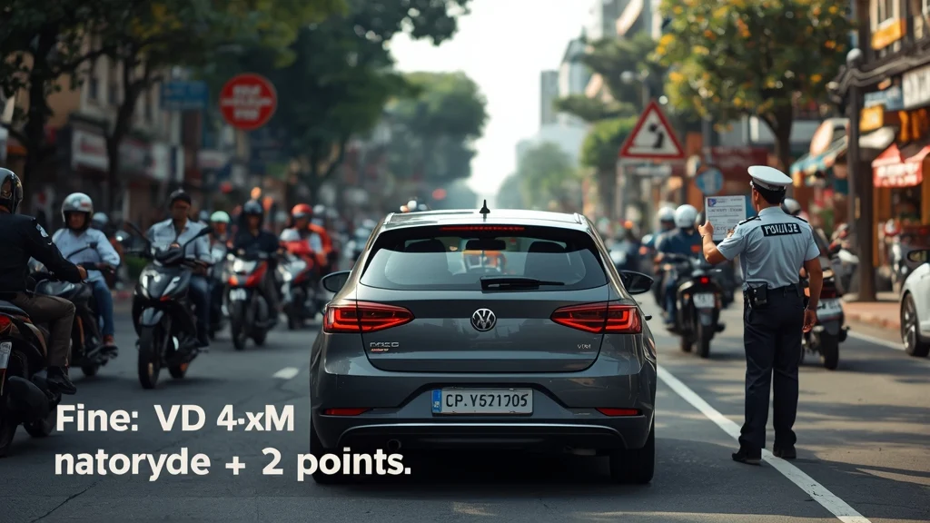 car lane violation, motorcycle lane penalty, Vietnam traffic law, driving fines Vietnam, road safety, traffic police, driver education 1