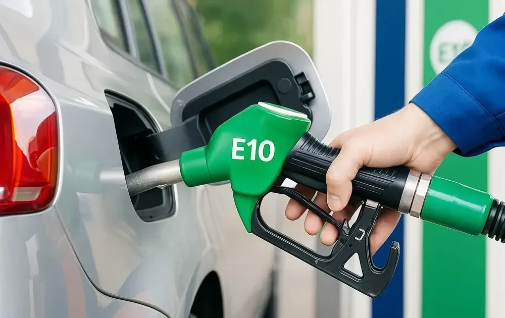 E10 fuel, fuel tank shaking, biofuel phase separation, E10 compatibility, flex-fuel vehicles, ethanol gasoline, fuel storage tips 4