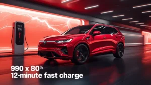 Xiaomi YU7 GT, electric SUV, 990 horsepower, fast charging, 12 minute charge, 2024 electric vehicle, Chinese EV, high performance EV 1