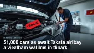 Takata airbag recall, Vietnam car safety, airbag replacement, vehicle recall Vietnam, Takata defect, automotive safety, car recall news 1