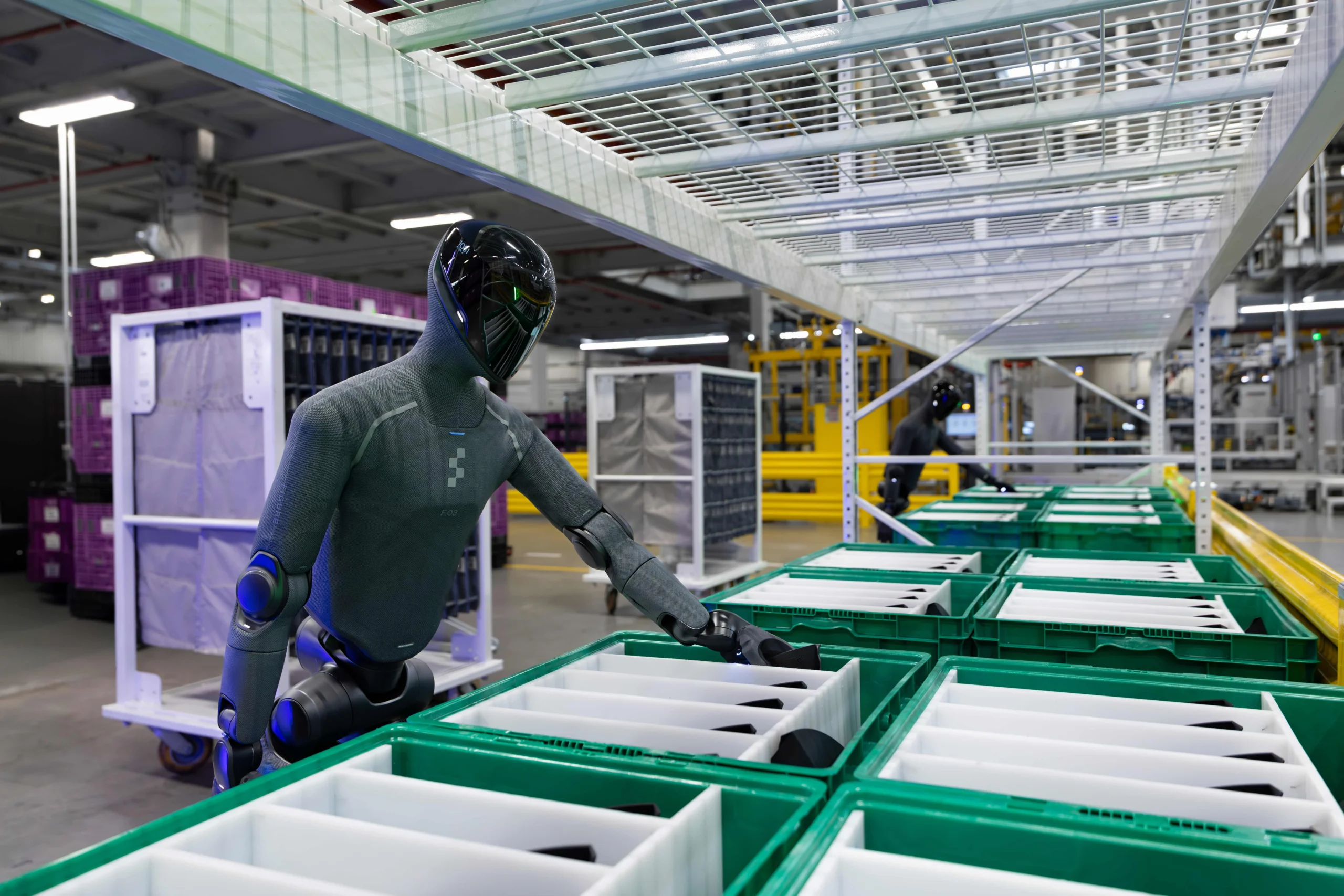 BMW humanoid robot, Figure 03 robot, BMW factory automation, AI robotics, Spartanburg plant, manufacturing robotics, logistics automation, iFACTORY 4