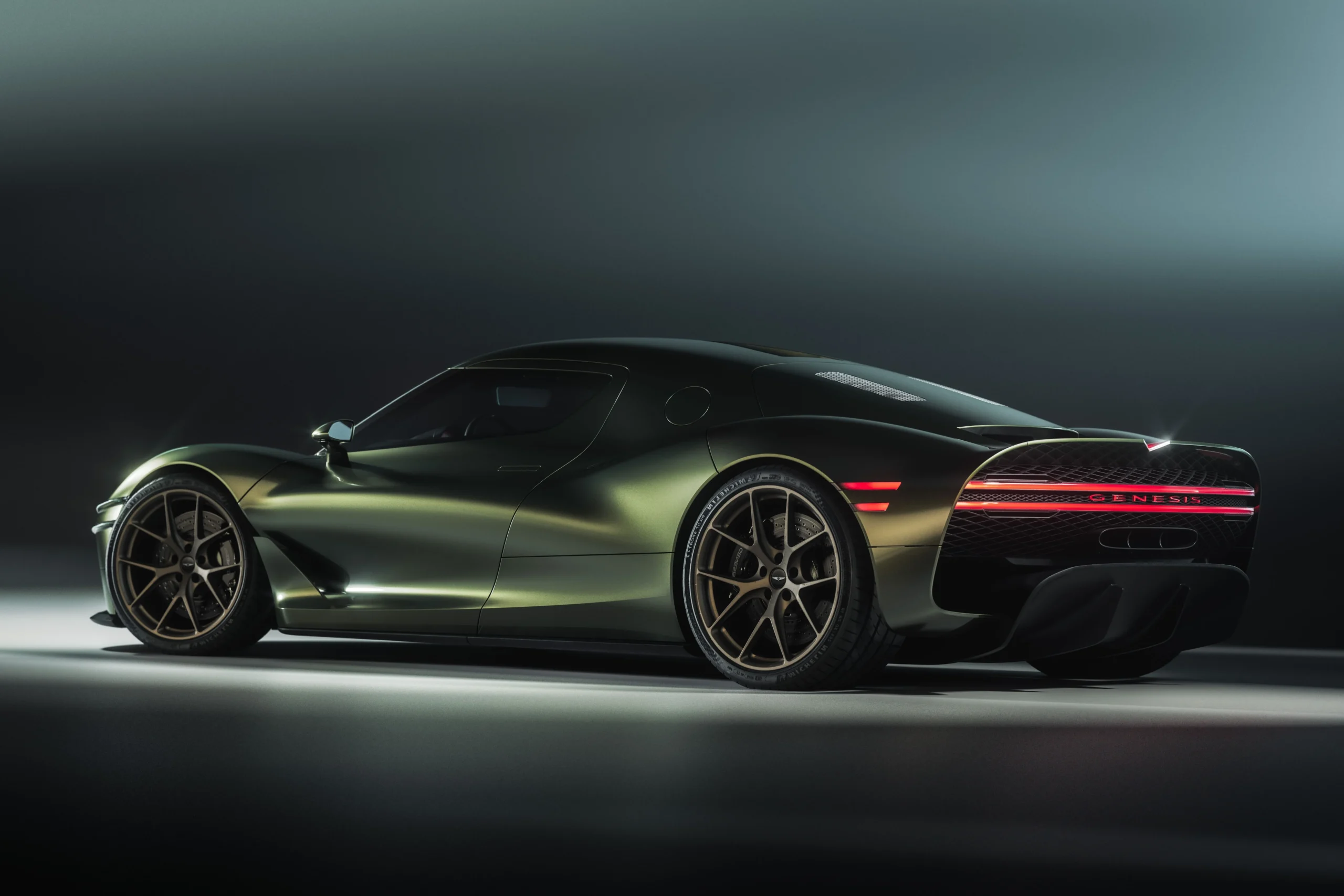 Genesis Magma GT Concept, luxury grand tourer, concept car, high performance sports car, Korean automotive design, athletic elegance, twin cockpit interior 4