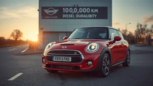MINI Cooper D, diesel engine longevity, million kilometres, vehicle durability, long distance driving, automotive milestones, BMW B47 engine 1