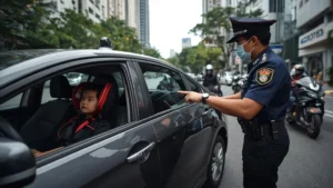 Vietnam child car seat fine, car seat penalty Vietnam, child safety law Vietnam, traffic safety Vietnam, vehicle child restraint, road safety regulations, child car seat law 1