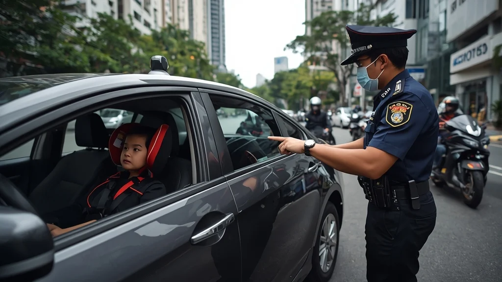 Vietnam child car seat fine, car seat penalty Vietnam, child safety law Vietnam, traffic safety Vietnam, vehicle child restraint, road safety regulations, child car seat law 1