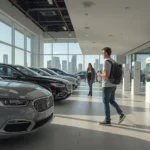 Carvana, no-salesperson showroom, online car buying, self-service car dealership, digital car retail, test drive online, automotive innovation 1
