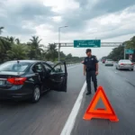 highway stopping fine Vietnam, Vietnam traffic penalty, highway parking fine, Vietnamese road safety, driver license points Vietnam, traffic violation Vietnam 1