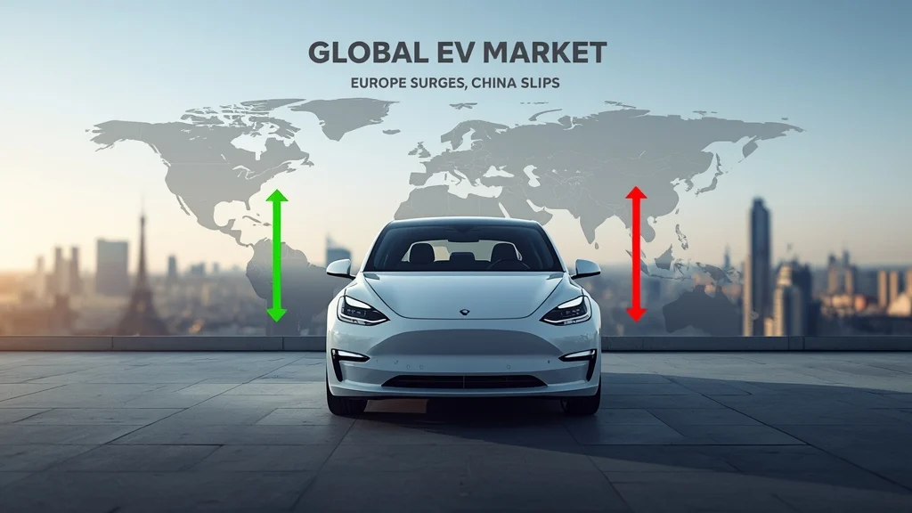 global EV market, electric vehicle sales, Europe EV growth, China EV decline, North America EV market, battery electric vehicles, plug-in hybrid 1