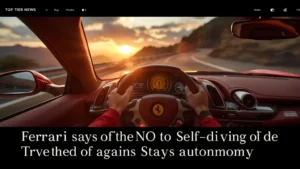 Ferrari, autonomous cars, self-driving, luxury sports car, driving experience, driver assistance, automotive news, Benedetto Vigna 1