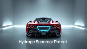 Ferrari hydrogen fuel cell, hydrogen fuel cell car, Ferrari concept car, hydrogen supercar, fuel cell technology, electric vs hydrogen cars, automotive patents 1