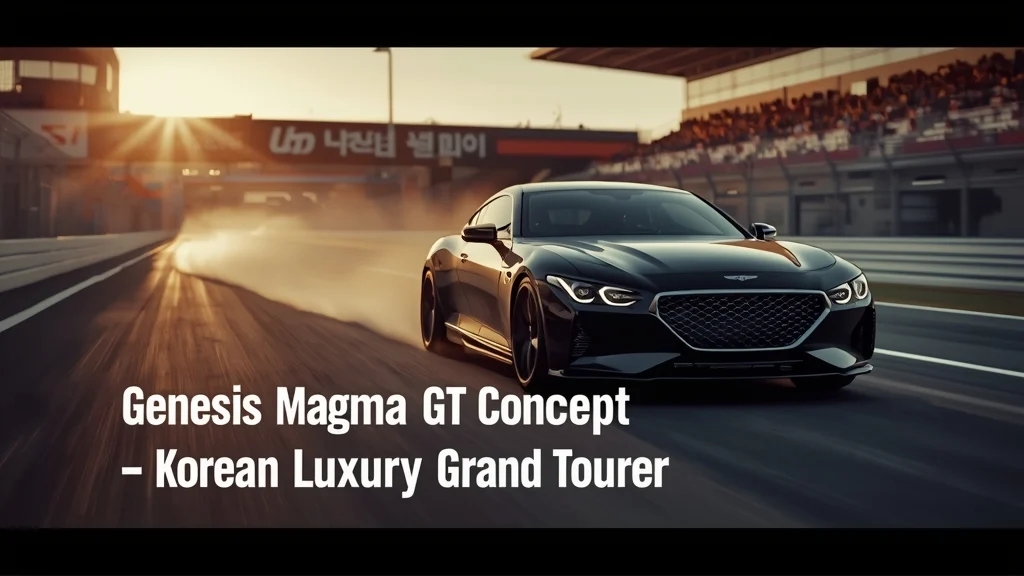 Genesis Magma GT Concept, Korean concept car, luxury grand tourer, high performance vehicle, automotive design, Le Mans debut, sports car interior 1