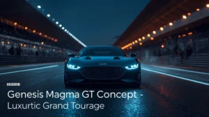 Genesis Magma GT Concept, luxury grand tourer, concept car, high performance sports car, Korean automotive design, athletic elegance, twin cockpit interior 1