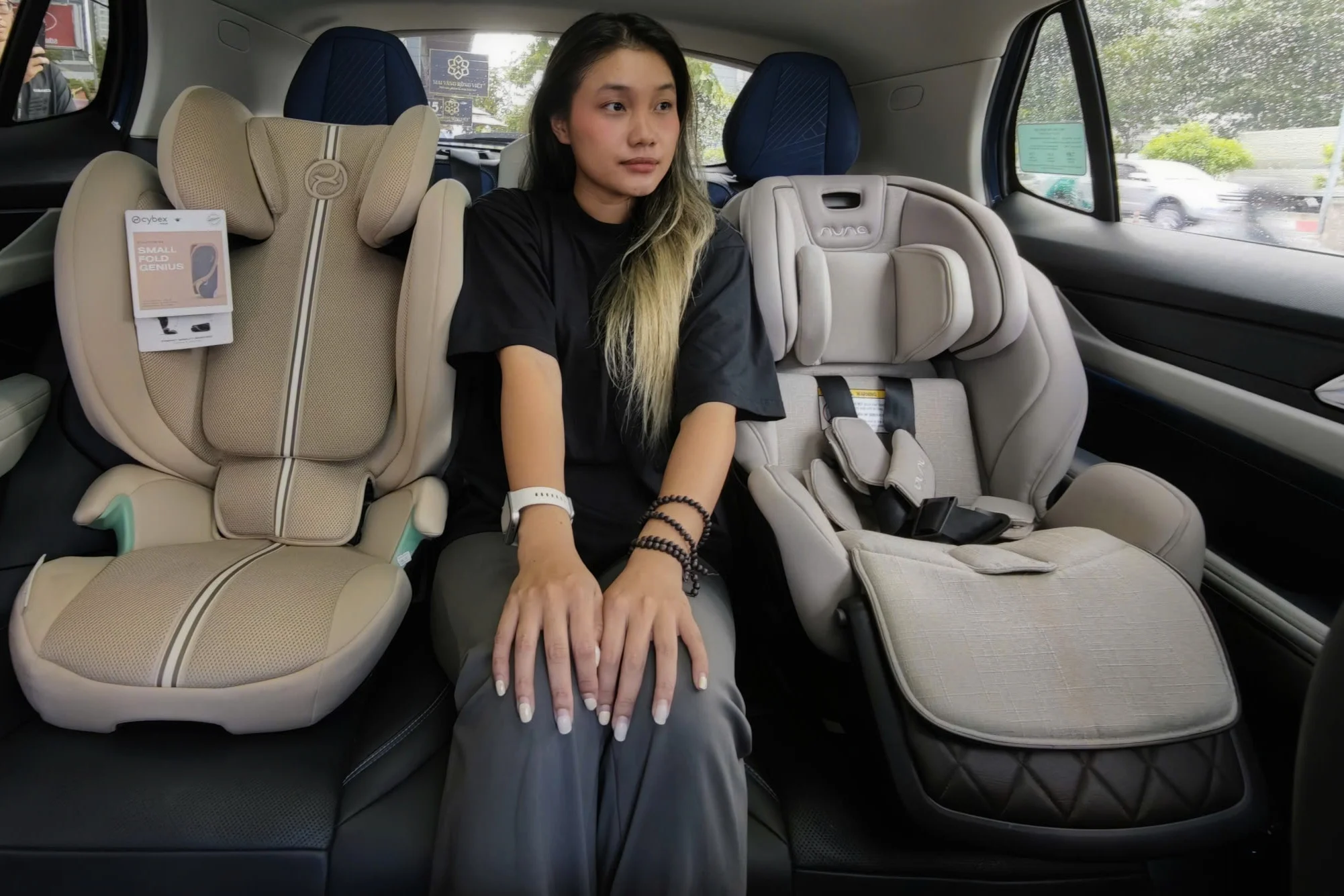 compact SUV, child seats, three child seats, C-segment SUV, family car space, Lynk & Co 01, ISOFIX, car seat installation 3