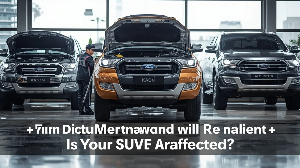 Ford Ranger recall, Ford Everest recall, Vietnam vehicle recall, rain washer ECU issue, Ford Vietnam, auto recall, free repair, SUV recall 1