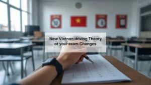 Vietnam driving test, motorcycle license exam Vietnam, car driver test Vietnam, traffic law changes Vietnam, driving license requirements, public safety Vietnam, road safety regulations 1