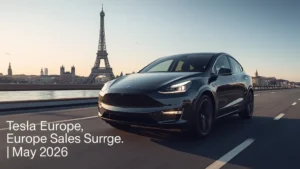 Tesla Europe sales, electric vehicles Europe, Model Y demand, EV market growth, Tesla May 2026, European car registrations, EV industry trends 1