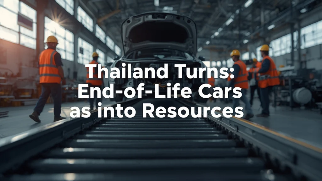 Thailand car recycling, end-of-life vehicle, ELV recycling, automotive waste management, circular economy Thailand, sustainable vehicle disposal, Toyota Tsusho partnership 1