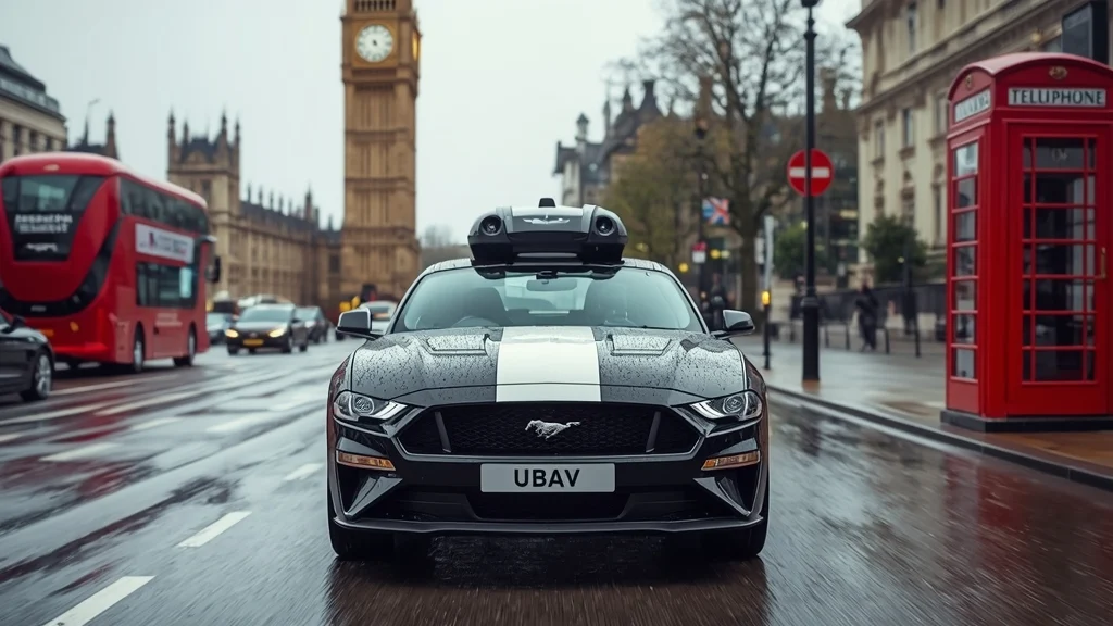 Uber robotaxi, London autonomous taxis, self-driving ride-hailing, Wayve AI, electric robotaxi, autonomous vehicles UK, Ford Mustang Mach-E 1
