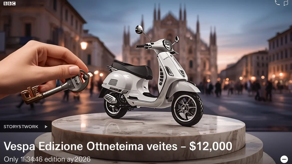 Vespa Edizione Ottantesimo, Vespa limited edition, Piaggio Vespa, Vespa GTS 310, classic scooter, limited edition scooter, Vespa price, 80th anniversary scooter 1