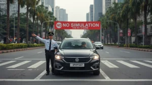 Vietnam driving test, car license exam Vietnam, driving simulation removal, traffic police Vietnam, driver licence regulations, driving test changes 2026, Vietnamese road safety 1