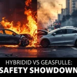 Mazda 3 crash, BYD Qin L accident, electric car safety, hybrid vs gasoline safety, China traffic collision, vehicle fire safety, Blade battery, automotive safety systems 1