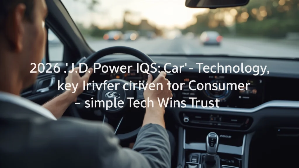 J.D. Power, car quality, vehicle reliability, simple car technology, automotive consumer preferences, 2026 IQS, car brand rankings 1