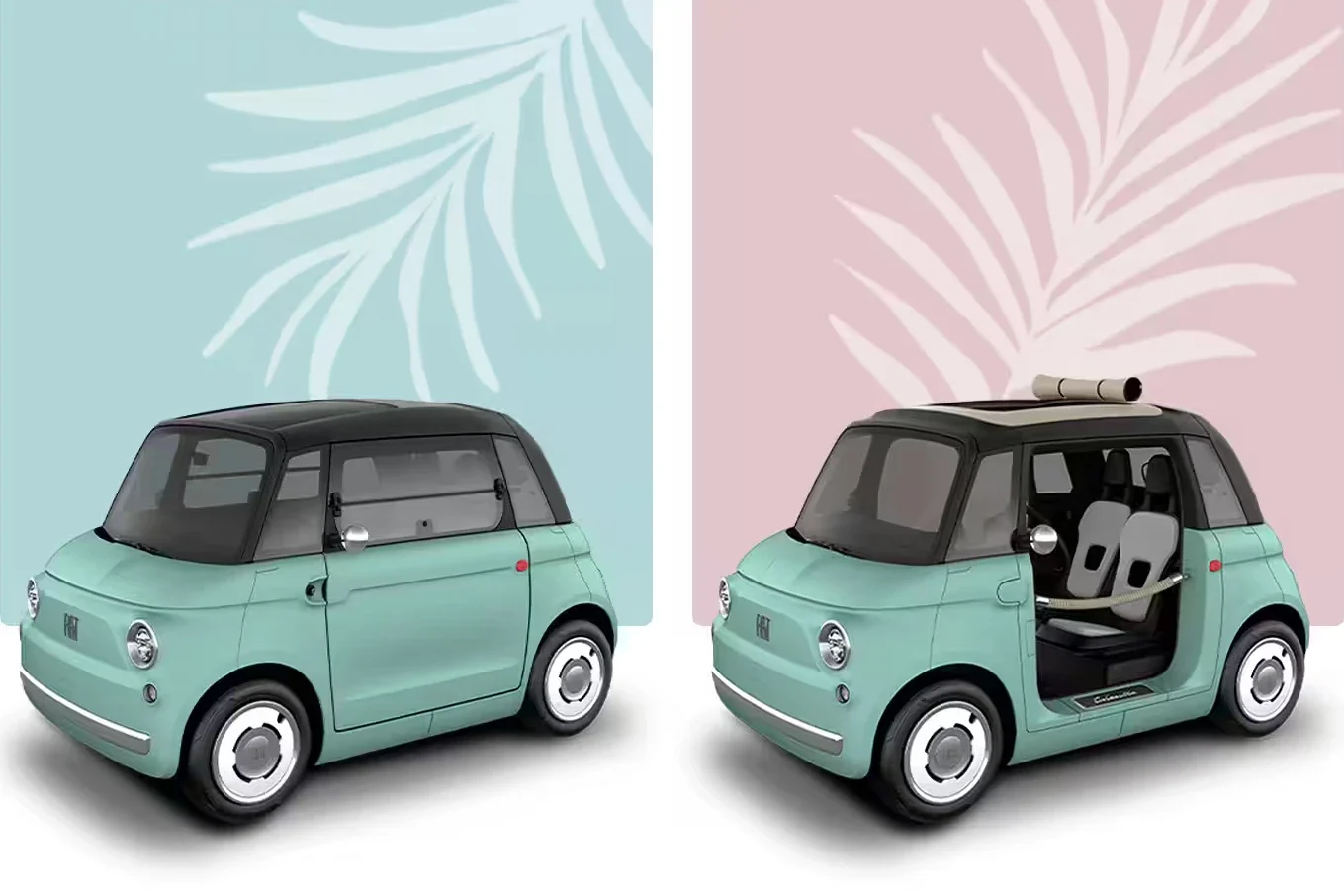 Fiat Topolino, electric microcar, quadricycle, low speed vehicle, US electric car, compact EV, affordable electric car 3