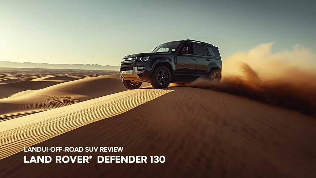 Land Rover Defender 130, luxury off-road SUV, off-road performance, premium SUV review, high-end 4x4, sand dune capability, 8 billion VND price 1