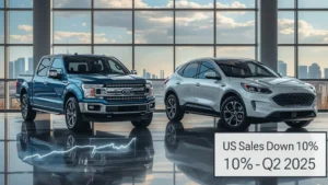 Ford sales, US auto market, Q2 2026, F-Series truck, electric vehicles, EV slowdown, automotive industry 1