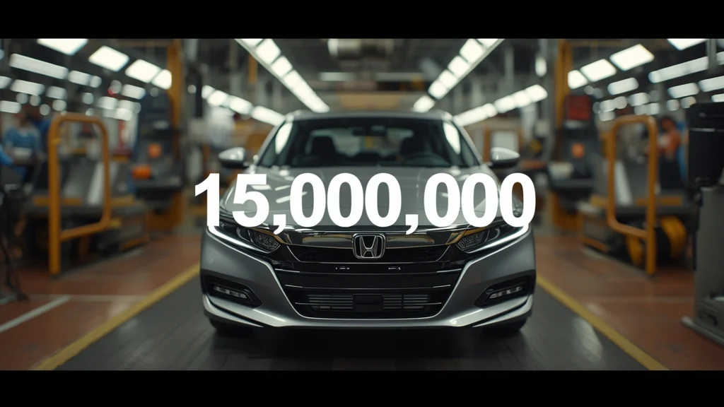 Honda Accord, 15 million sales, US car market, hybrid sedan, midsize sedan, Honda hybrid, American automotive success, car industry milestones 1