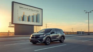 Honda CR-V, US car sales, Ford F-150, Toyota RAV4, crossover SUV, hybrid vehicles, automotive market 2024, vehicle sales trends 1