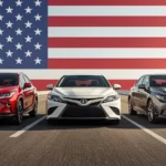 Japanese cars US, American Made Index, domestic content cars, Tesla Model 3, Honda Ridgeline, US automotive market, import tariffs, local content ranking 1