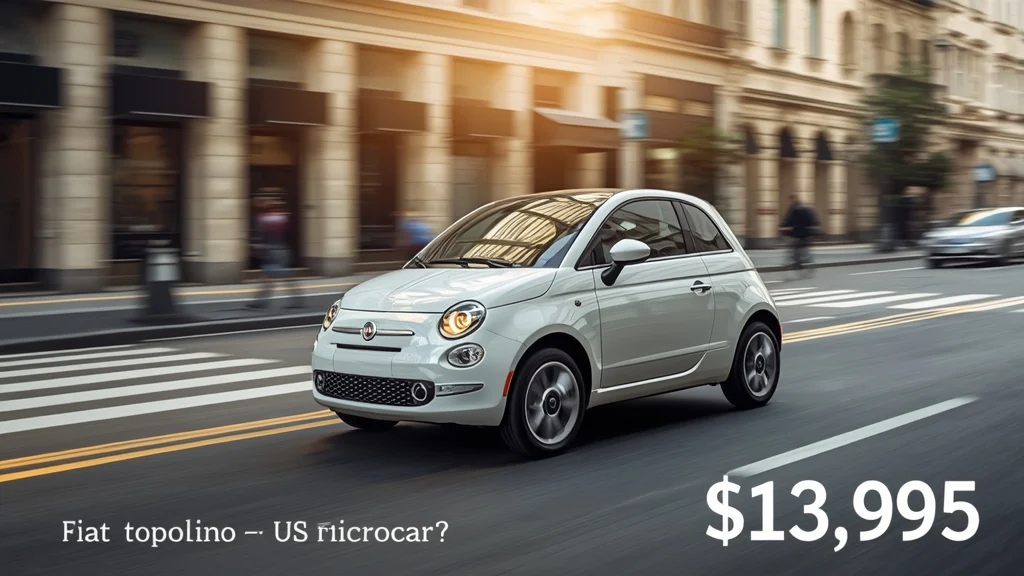 Fiat Topolino, electric microcar, quadricycle, low speed vehicle, US electric car, compact EV, affordable electric car 1