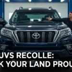 Toyota Land Cruiser Prado recall, instrument cluster software bug, Vietnam SUV recall, Toyota Vietnam, vehicle safety recall, 2024 automotive recall, Prado warning lights 1